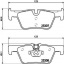 Тормозные колодки Bosch дисковые задние BMW 1/2/3/4 R 11>> PR2 0986495289 Луцк