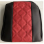 Авточехлы из эко кожи GEELY CK 2 2007-2011 (2002-2011) POK-TER ELIT Premium с красной вставкой Костопіль