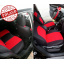 Авточехлы VOLKSWAGEN Golf 2004-2007 mk V POK-TER Classic Plus с красной вставкой Орехов