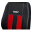 Авточехлы из эко кожи GEELY CK 2006-2010 (2002-2011) POK-TER GT line с красной вставкой Токмак