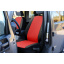 Авточехлы из эко кожи Honda City (2002-2008) POK-TER PERLINE с красной вставкой Черкассы