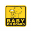 Наклейка в автомобиль Baby on board 3M FGVZN Ужгород