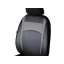 Авточехлы из эко кожи HONDA City 2009-2014 POK-TER Design Leather с серой вставкой Братское