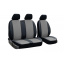 Авточехлы для RENAULT Trafic 2001-2014 POK-TER Perline 1+2 с серой вставкой перфорированной экокожи Покровськ