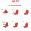 Авто майки для GEELY CK 2 2011-2016 (2002-2011) POK-TER Pelne красные (на передние сиденья) Куйбышево