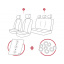 Авточехлы из эко кожи GEELY Emgrand EC7-RV 2009-2016 (2002-2011) POK-TER PERLINE с бежевой вставкой Київ