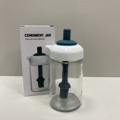 Ємність для олії A-Plus OB-25/6256 із силіконовим пензликом скляна 13,6х5,5 см 250 мл (21398) Павлоград