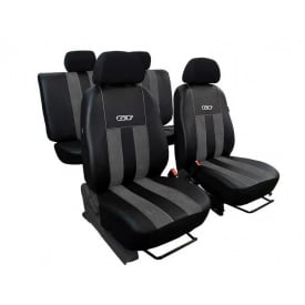 Авточехлы из эко кожи GEELY GХ2 2012- (2002-2011) POK-TER GT line с серой вставкой