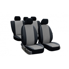 Авточехлы из эко кожи GEELY CK 2 2011-2016 (2002-2011) POK-TER PERLINE с серой вставкой