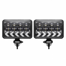 Комплект светодиодных фар AllLight JR-5-40W ближний/дальний с DRL и поворотником (2 шт)