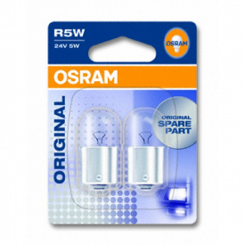 Автолампа ук. OSRAM 5627-02B R5W 24V BA15s 10X2 Blister