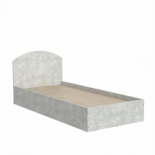 Односпальне ліжко 90х200 см Компаніт дсп ательє-бетон