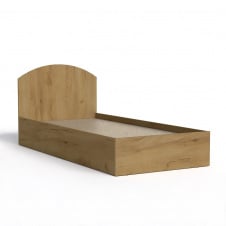 Односпальне ліжко 90х200 см Компаніт дсп дуб-крафт