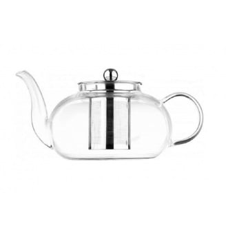 Заварочный чайник Ardesto Gemini 1000 мл боросиликатное стекло нержавеющая сталь AR1910GM