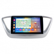 Штатная магнитола Lesko 9" Hyundai Solaris II 2017-2020 2/32Gb CarPlay 4G Wi-Fi GPS Prime (9324-47727)