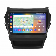 Штатная магнитола Lesko 9" Hyundai Santa Fe III Рестайлинг 2015-2018 2/32Gb CarPlay 4G Wi-Fi GPS Prime (9502-47723)