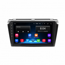 Штатная магнитола Lesko для Mazda 3 I (BK) Рестайлинг 2006-2009 экран 9" 2/32Gb/ Wi-Fi GPS Optima