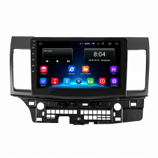 Штатная магнитола Lesko Mitsubishi Lancer X (2007-2017гг.) 10.1" 2/32Gb Wi-Fi Optima GPS Android митсубиси