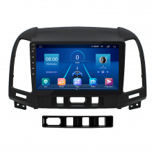 Штатная магнитола Lesko 9" Hyundai Santa Fe II 2005-2010 6/128Gb 4G Wi-Fi GPS Top (9614-46303)