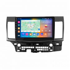 Штатная магнитола Lesko 10" Mitsubishi Lancer X Рестайлинг 2011-2015 4/64Gb CarPlay 4G Wi-Fi GPS Prime (8741-47862)