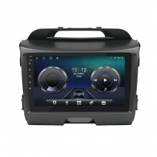 Штатная магнитола Lesko для Kia Sportage III Рестайлинг 2014-2016 экран 9" 4/64Gb/ 4G/ Wi-Fi/ CarPlay Premium