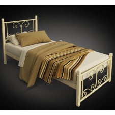 Односпальне ліжко Нарцис Міні Tenero з металу та дерева для кімнати підлітка холелів готелів квартир