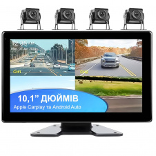 Автомобильный парковочный комплекс для грузовых автомобилей Podofo A3768 Bluetooth FM Wi-Fi 10.1" Black (1135)