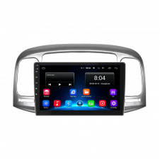 Штатная магнитола Lesko Hyundai Verna II 2005-2010 9" 2/32Gb Wi-Fi GPS Base (10473-54865)