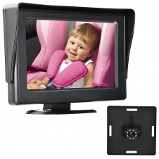 Автомобильный монитор с камерой заднего вида Podofo Z2102 Black (1163)