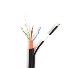 UTP 4*2*0.5-CU PVC-PE MT кат.5е (UTP мідь зовнішній з тросом, що несе) бухта 305м