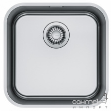 Квадратная кухонная мойка под столешницу Franke Smart SRX 110-40 122.0739.591 полированная сталь