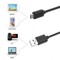 Цифровой эндоскоп камера ZCF USB/micro USB 2м Черный (HbP87451) Вінниця