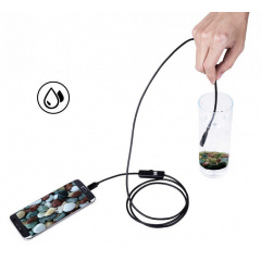 Цифровой эндоскоп камера ZCF USB/micro USB 2м Черный (HbP87451) Вінниця