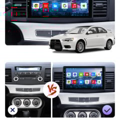 Штатная магнитола Lesko для Mitsubishi Lancer X Рестайлинг 2011-2015 экран 10" 2/32Gb/ 4G/ Wi-Fi Premium GPS Київ