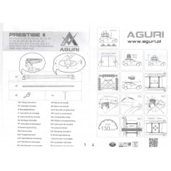 Поперечены на релинги NISSAN Pathfinder (R53) SUV 2021- Aguri Prestige Black Тернопіль