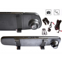 Видеорегистратор-зеркало DVR 138 Plus + Камера Заднего Вида 4.3" LCD Київ