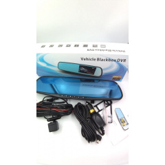 Автомобильный видеорегистратор зеркало Blaсkbox DVR AK47 Full HD с камерой заднего вида со светодиодной подсветкой Луцк