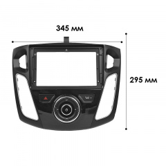 Переходная рамка 9" Lesko для автомагнитол Ford Focus 2011-2019гг. (6620) Киев
