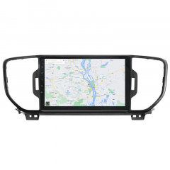Штатная автомагнитола Lesko для Kia Sportage 4 (2016-2018 гг.) 9" 4+64 Gb 4G+CarPlay GPS Android Свеса