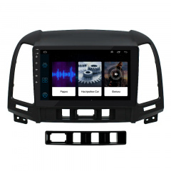 Штатная магнитола Lesko для Hyundai Santa Fe (2009-2012гг.) 9" 1+16Gb Wi-Fi Optima GPS Android Киев