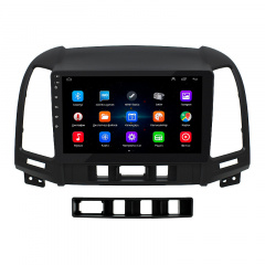Штатная магнитола Lesko Hyundai Santa Fe II 2005-2010 9" 1/16Gb/ Wi-Fi Optima GPS Android Лубни