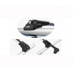 Автобагажник на крышу Turtle AIR 1 Hyundai Matrix 2001-2010 черный Королёво