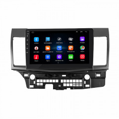 Штатная магнитола Lesko для Mitsubishi Lancer X Рестайлинг 2011-2015г. 10" 1/16Gb/ Wi-Fi Optima GPS Android Коростень