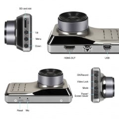 Видеорегистратор E Car E Cam EC-E26 1080P, с экраном 3", встроенный аккумулятор, микрофон и динамик, ночная съёмка Тернопіль