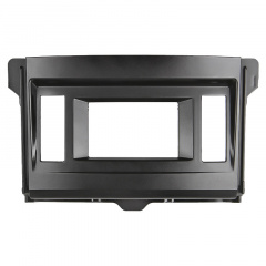 Переходная рамка Lesko 2 DIN Toyota Land Cruiser Prado 2010 Черно-серебристый (9310-37867) Энергодар