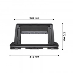 Переходная рамка Lesko 9" Kia Cerato 4 2018-2021 (10150-43516) Ворожба