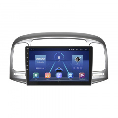 Штатная магнитола Lesko Hyundai Accent III 2006-2011 9" 4/32Gb 4G Wi-Fi GPS Top (10472-51762) Ромны