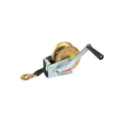 Лебедка барабанная тяговое усилие 454 кг ремень 8 м MASTERTOOL GM (86-8245) Лозовая