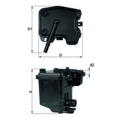 Топливный фильтр Mahle KL431D Ford, PSA Черноморск