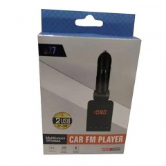 Автомобильный FM модулятор трансмиттер S37 Black (av112-hbr) Чортков